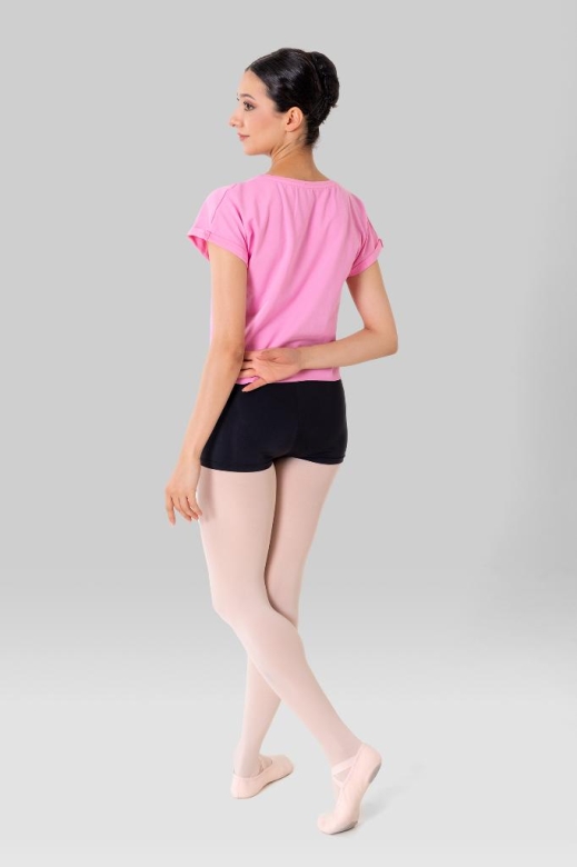 Gymo Crop Top T-Shirt Pembe