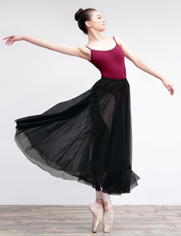 Gymo Dancewear Bale Eteği Feather Siyah