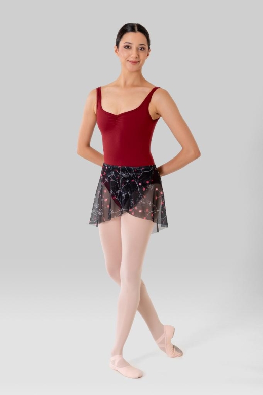 Gymo Dancewear Bale Eteği Lily Black Blossom