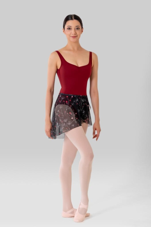 Gymo Dancewear Bale Eteği Lily Black Blossom