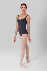 GYMO DANCEWEAR - Gymo Dancewear Bale Mayosu Elegant Etekli Antrasit