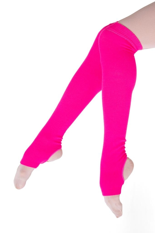 Gymo Dancewear Topuklu Bacak Isıtıcı Fosforlu Pembe