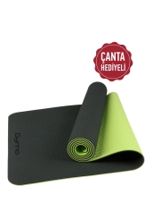  - Gymo Ekolojik 6mm TPE Yoga Matı Pilates Minderi Neon Yeşil