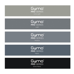 GYMO SPORTS - Gymo Pro Series Çantalı Direnç Bandı Fitness Pilates Esnetme Lastiği 5'li Set Siyah
