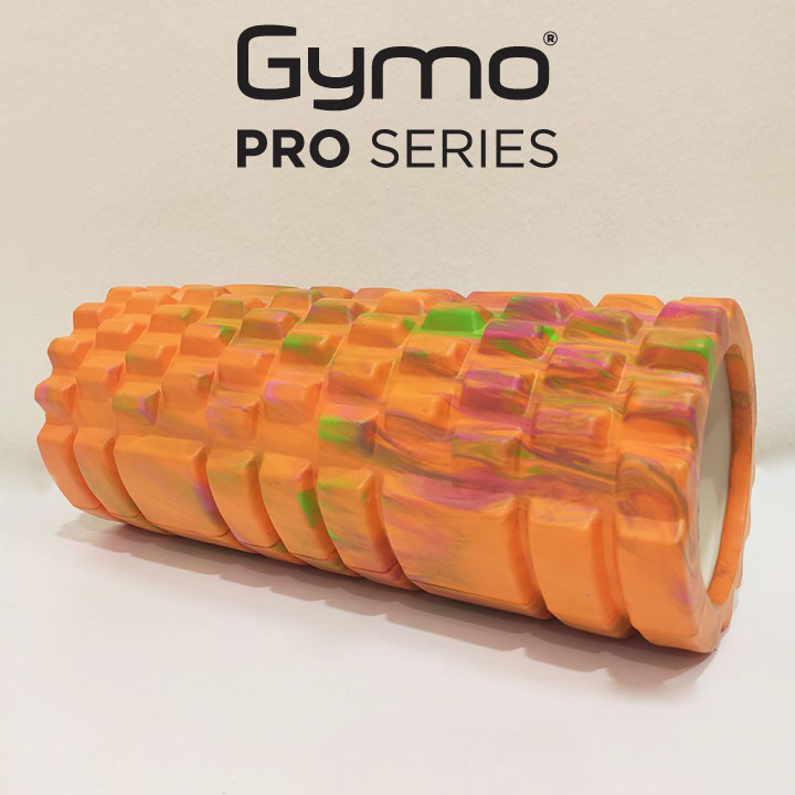 Gymo Pro Series Foam Roller Pilates Masaj Rulosu Kamuflaj Turuncu