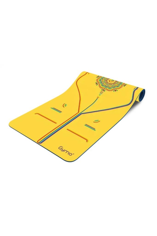 Gymo Pro Series® Pu-Rubber Kaydırmaz Kauçuk Yoga Pilates Matı 5mm Yellow