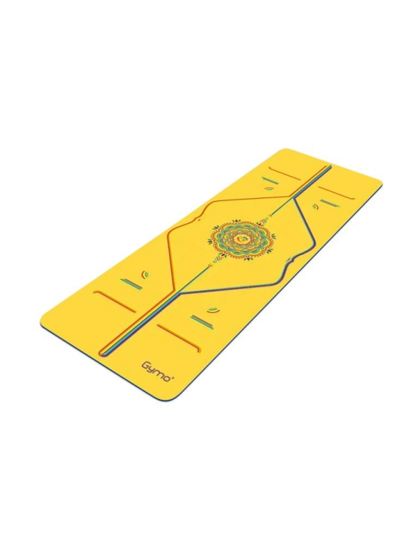 Gymo Pro Series® Pu-Rubber Kaydırmaz Kauçuk Yoga Pilates Matı 5mm Yellow