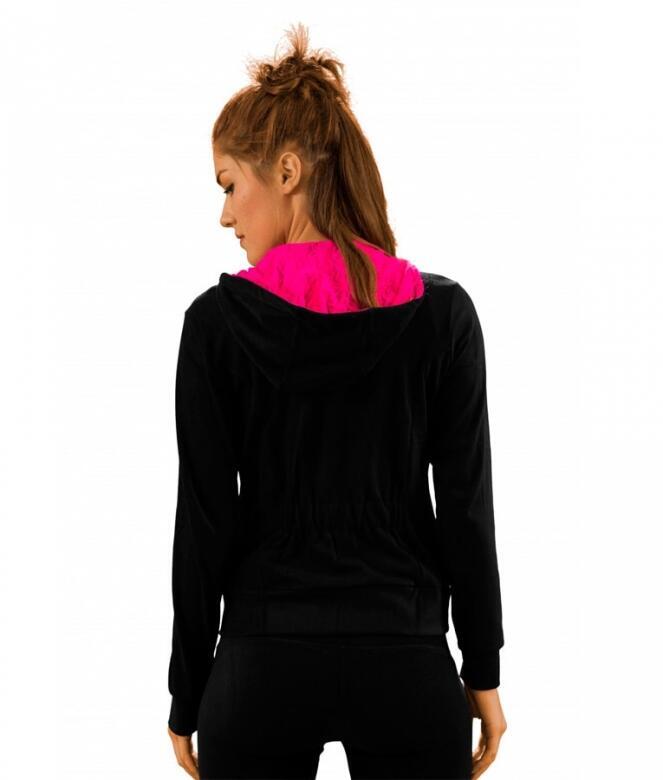 Rivori Sweatshirt Black&Fuchsia